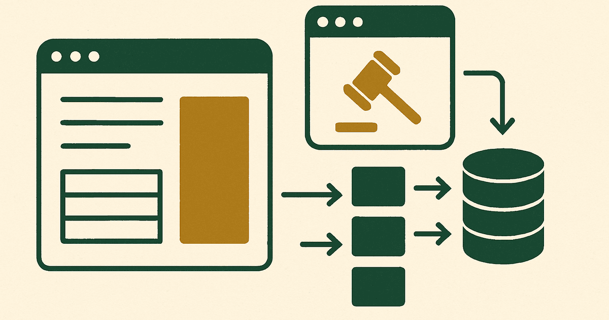 Diagram showing multiple ad exchanges bidding simultaneously before an ad server selects the highest bid