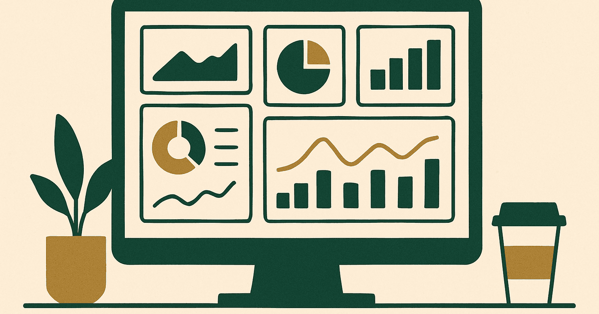 Website monetization dashboard concept showing RPM, CPM, CPC, pageviews, clicks, and revenue metrics on a clean analytics interface